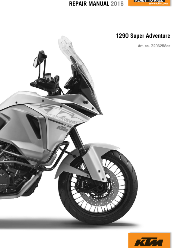 2016KTM1290SuperAdventure维修手册KTM1290ADVSKTM1290S插图