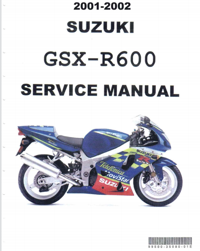 2000-2003铃木GSX-R600维修手册GSX600，铃木K0小R，铃木K1小R，铃木K2小R，铃木K3小R插图