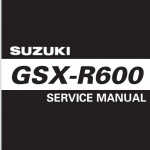 2008-2010铃木GSX-R600维修手册GSX600，铃木K8，铃木K9，铃木L0，铃木K8小R，铃木K9小R铃木L0小R维修手册