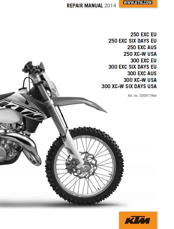 2014KTM300XC-W维修手册KTM300XCW插图