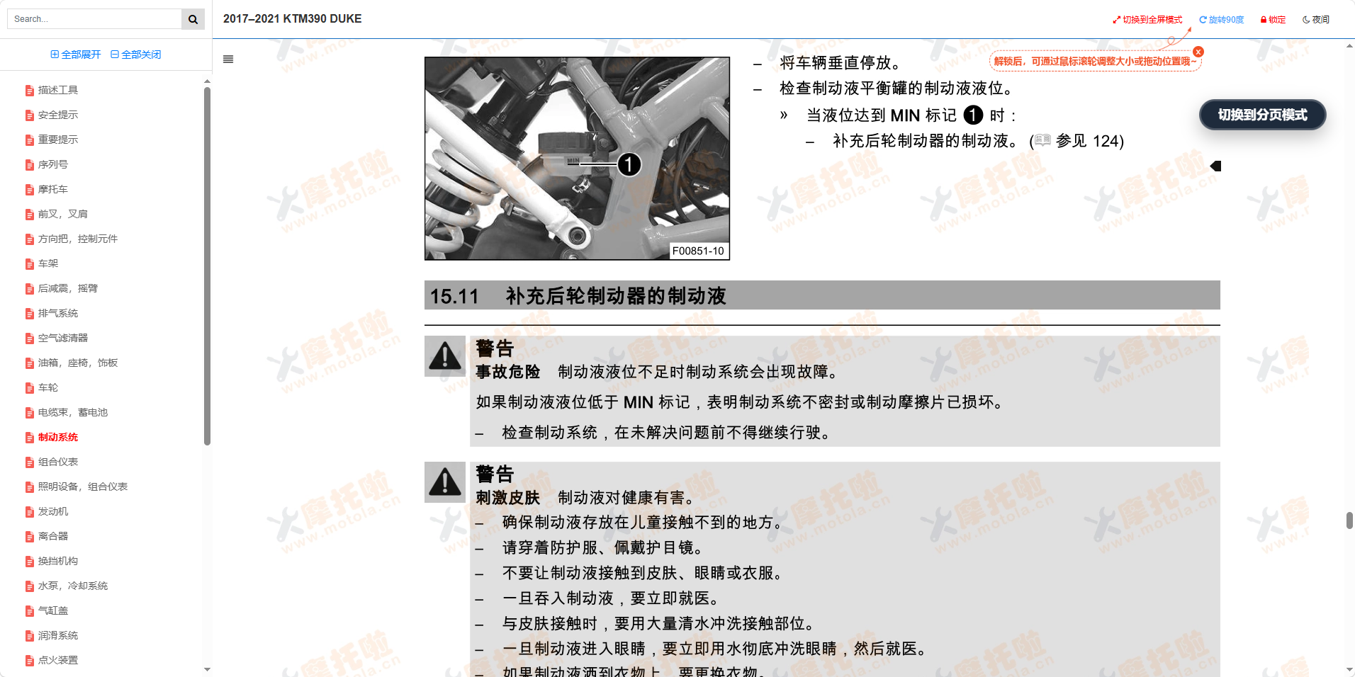 2017–2021KTM390DUKE维修手册及用户手册插图2