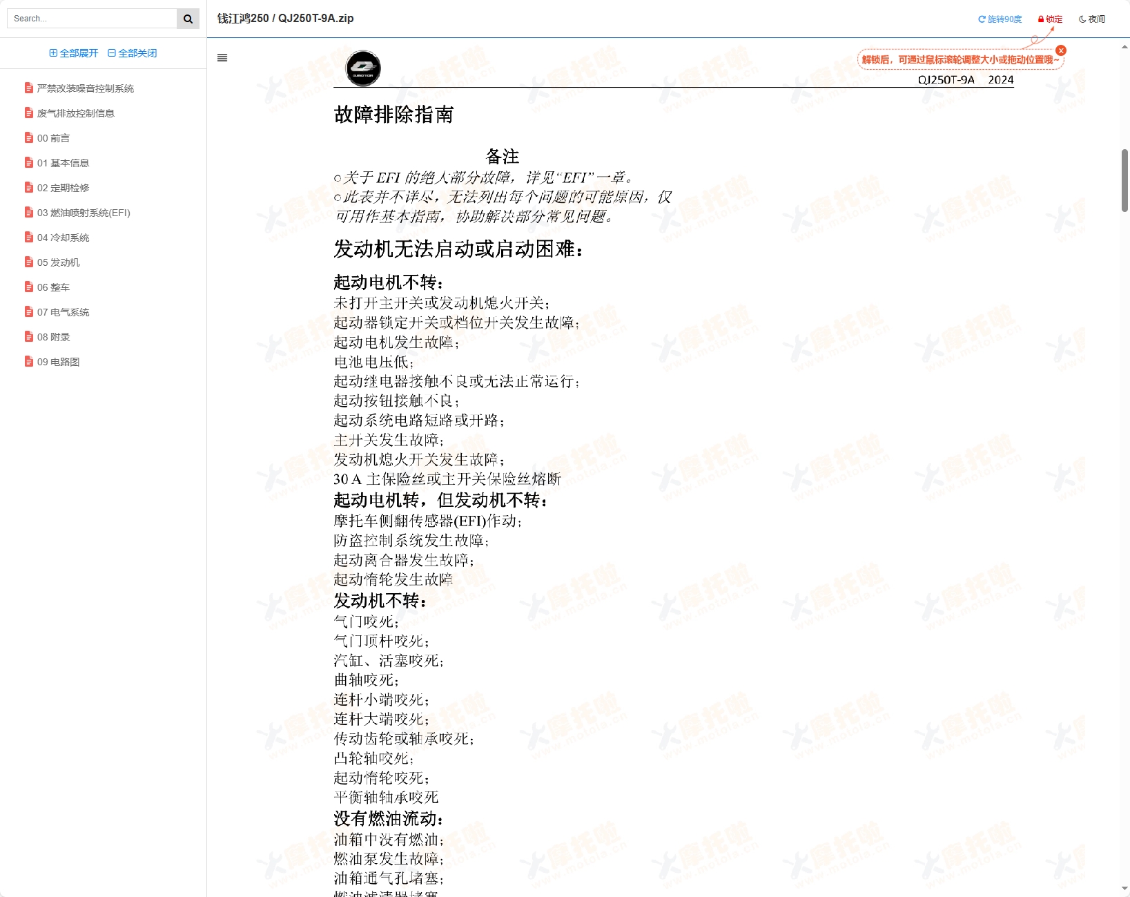 钱江鸿250维修手册QJ250T-9A插图5