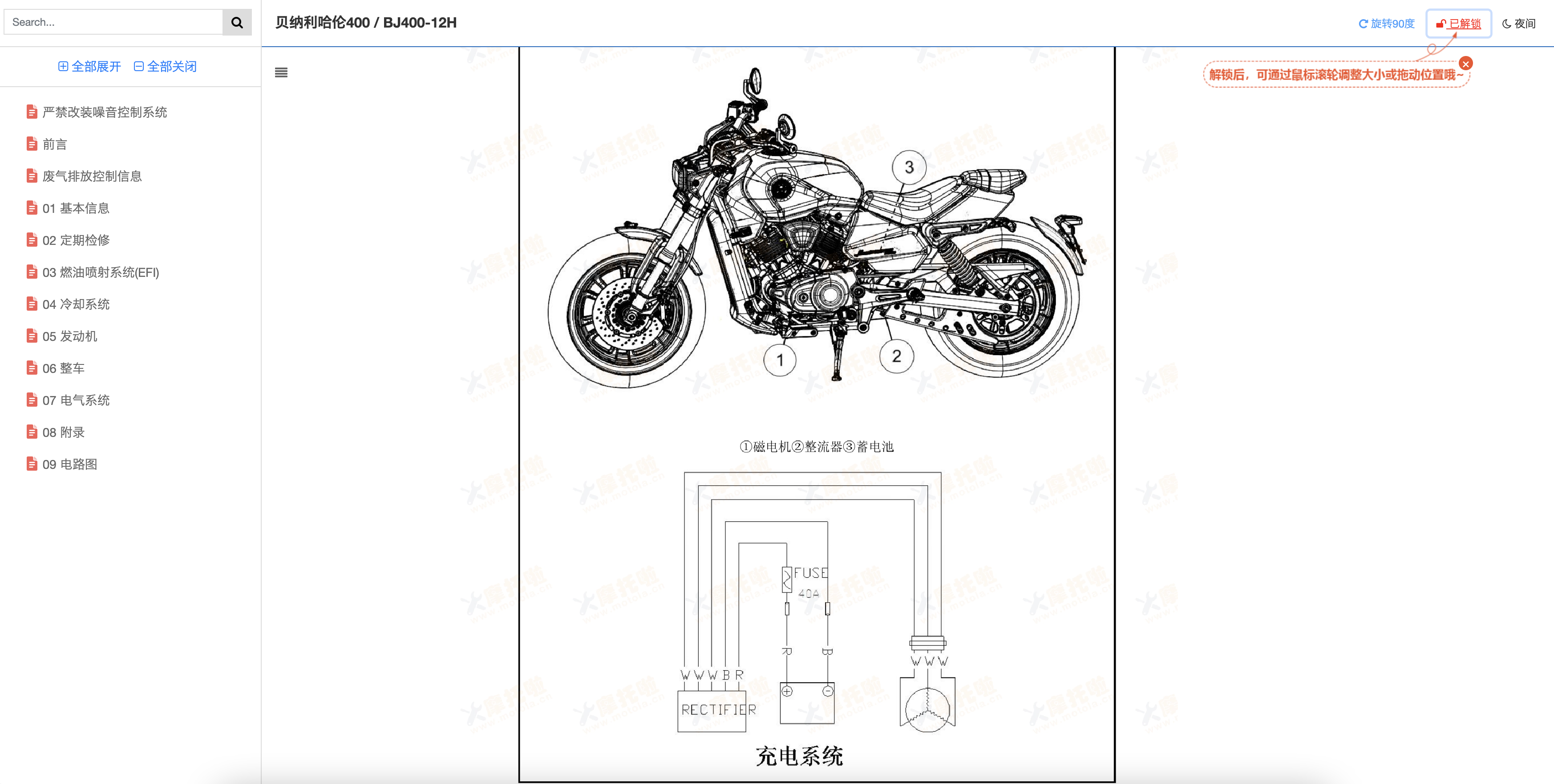 贝纳利哈伦400维修手册BJ400-12H,贝纳利摩托车维修手册下载插图7