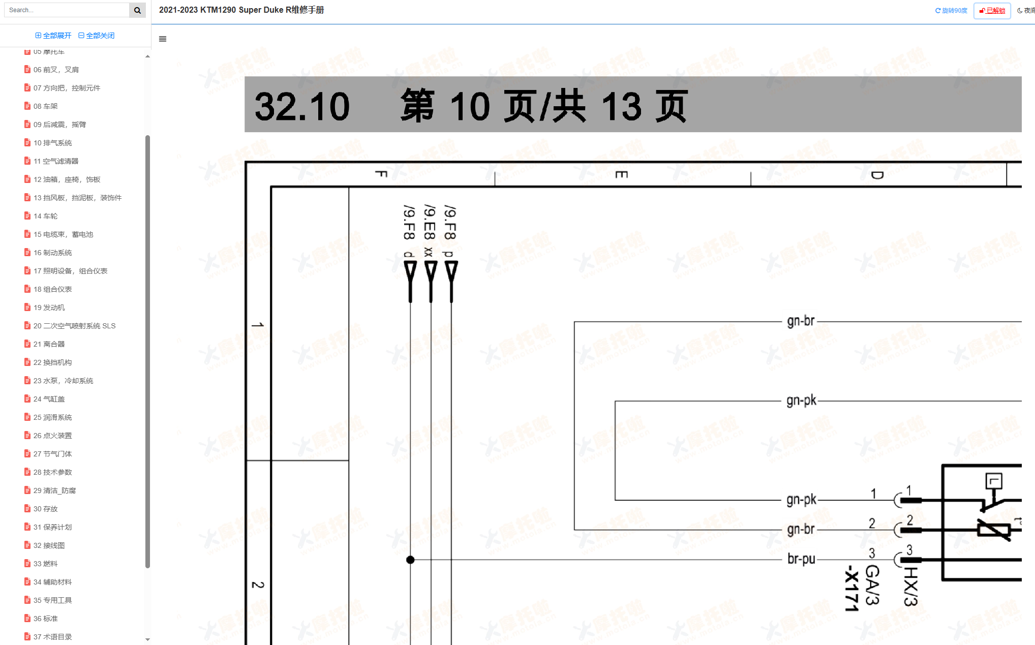 2021-2023KTM1290SuperDukeR维修手册及用户手册,KTM摩托车维修手册下载KTM1290超级公爵插图1