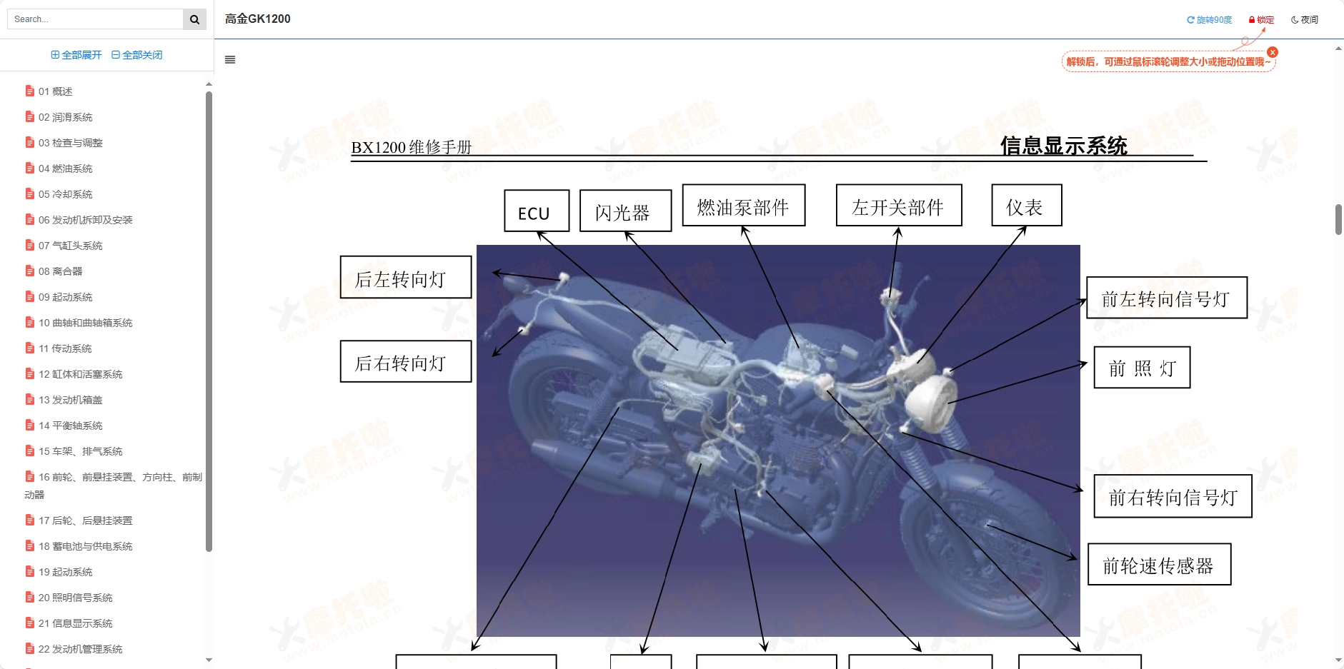 高金GK1200维修手册,高金摩托车维修手册下载插图7