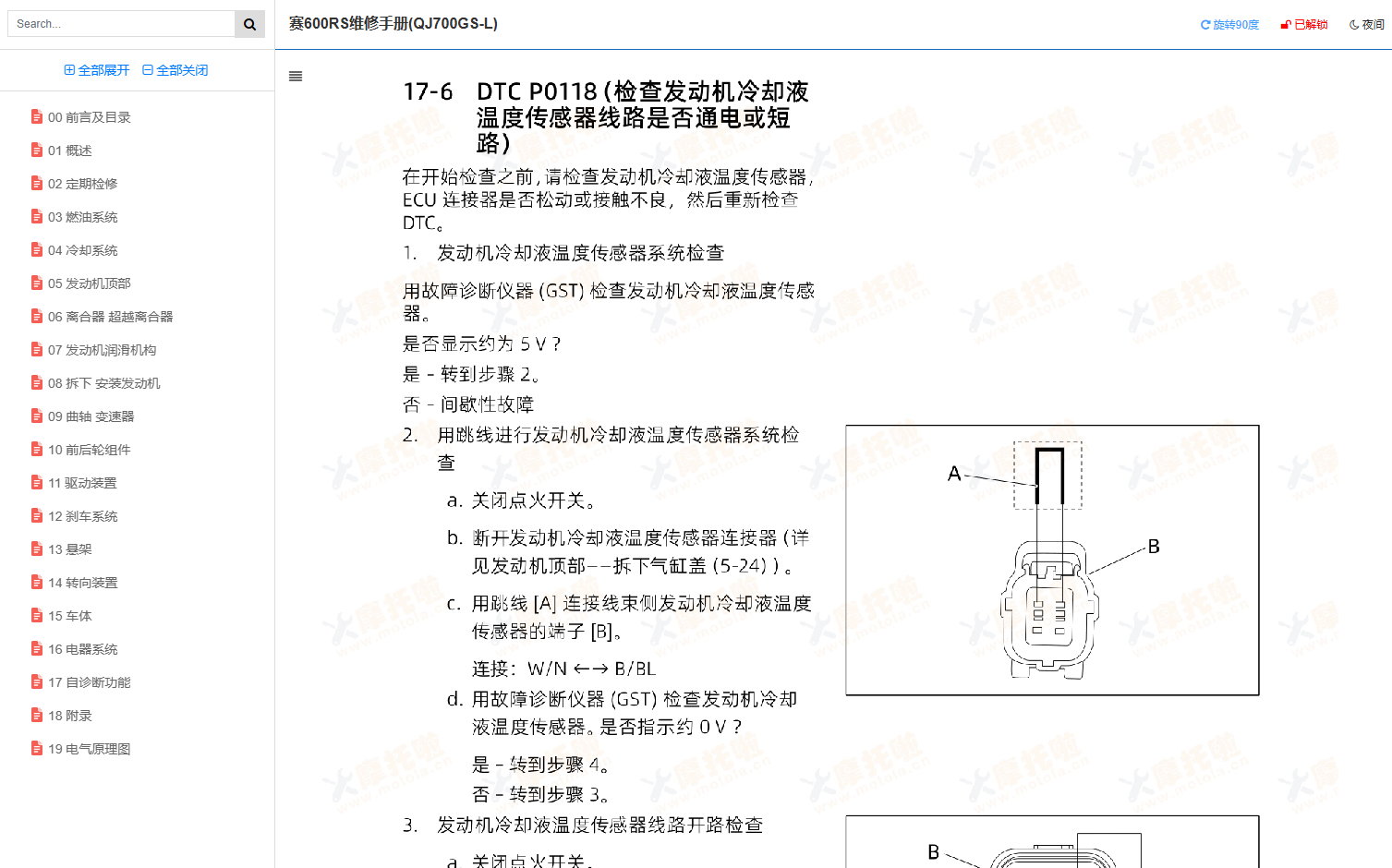 钱江赛600RS维修手册QJ700GS-L,钱江摩托车维修手册下载赛600RS维修手册下载插图6