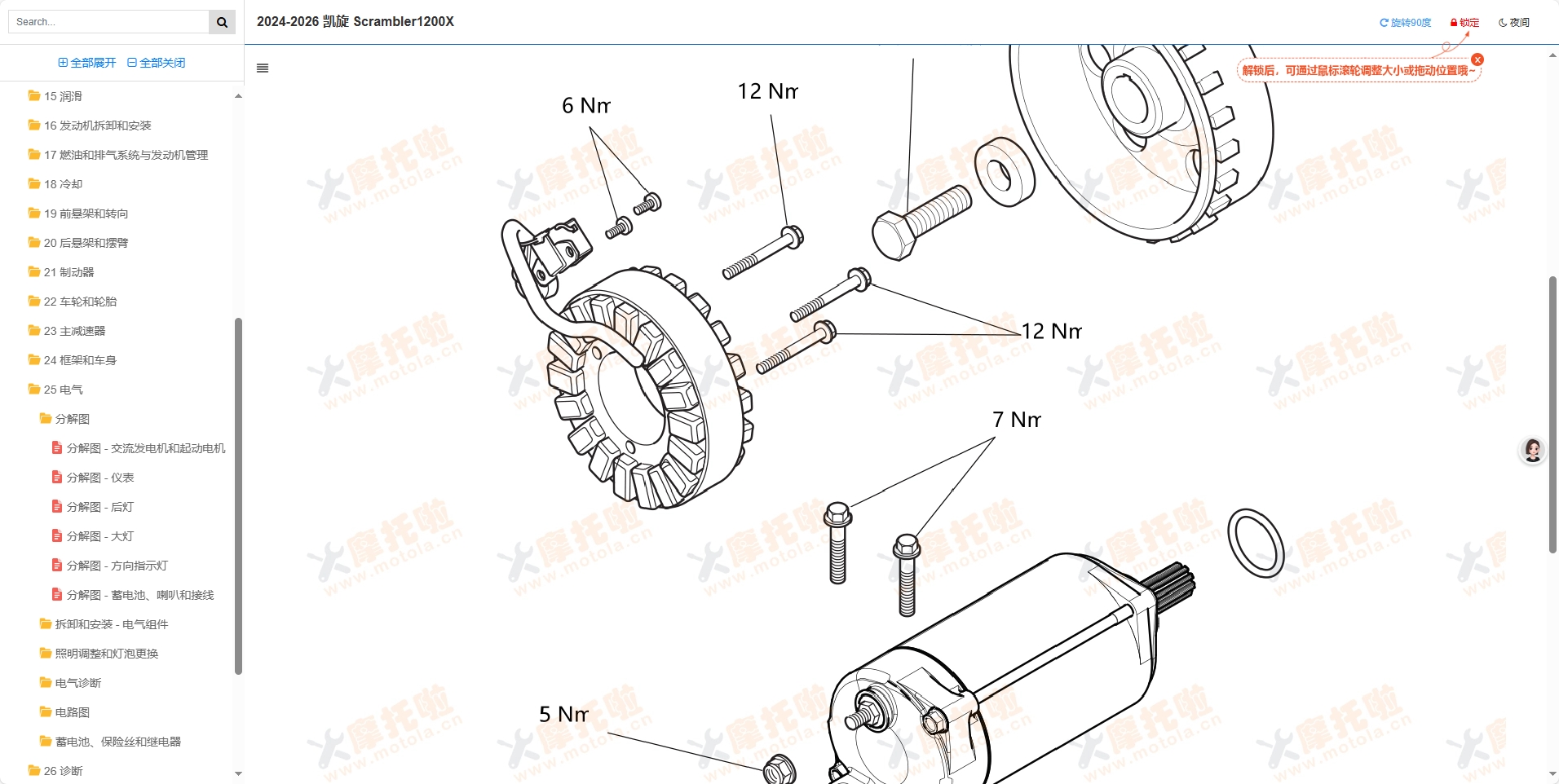 2024-2026凯旋Scrambler1200X维修手册,凯旋摩托车维修手册下载插图8
