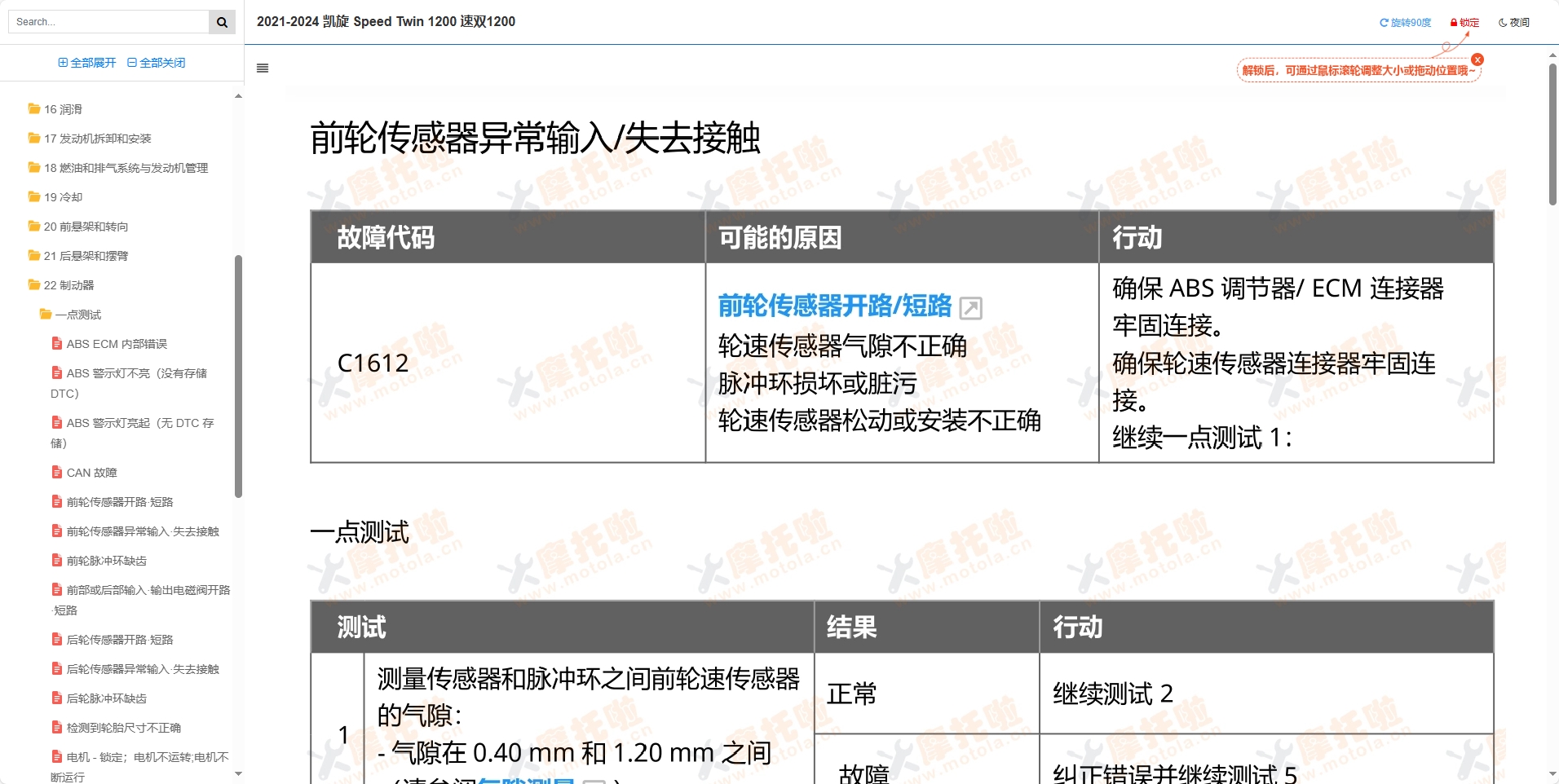 2021-2024凯旋SpeedTwin1200维修手册速双1200,凯旋摩托车维修手册下载插图8