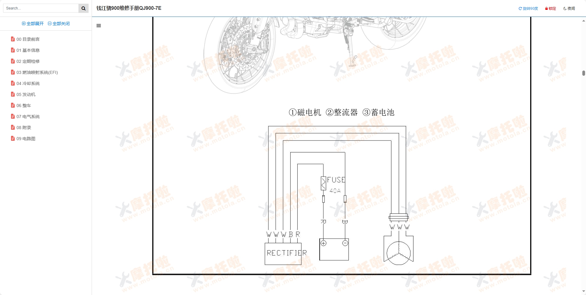 钱江骁900维修手册QJ900-7E,钱江摩托车维修手册下载插图8