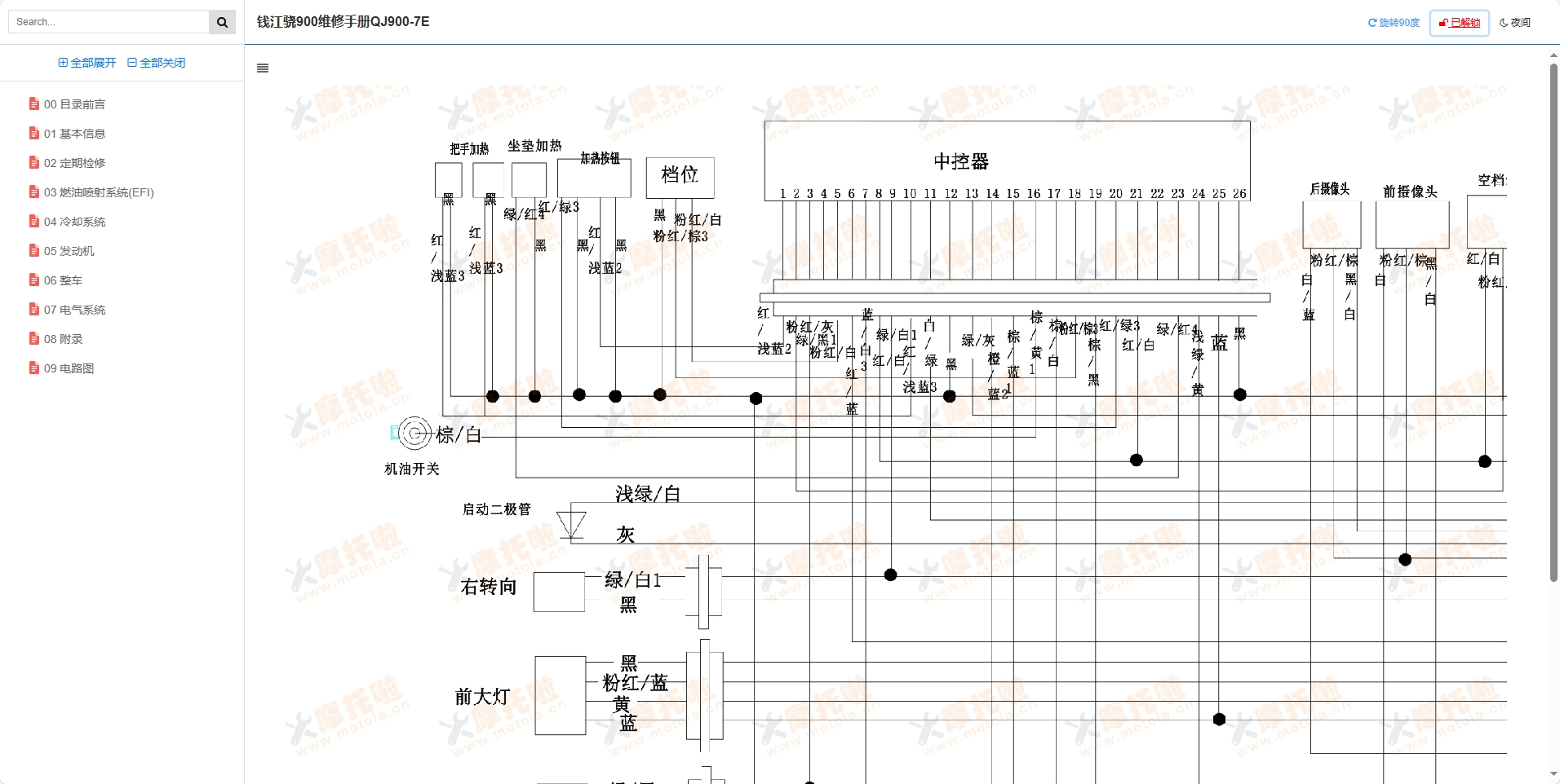 钱江骁900维修手册QJ900-7E,钱江摩托车维修手册下载插图11