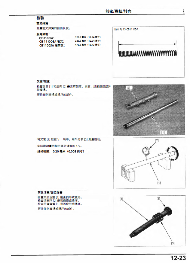 简体中文版2013-2016本田CB1100A维修手册插图5