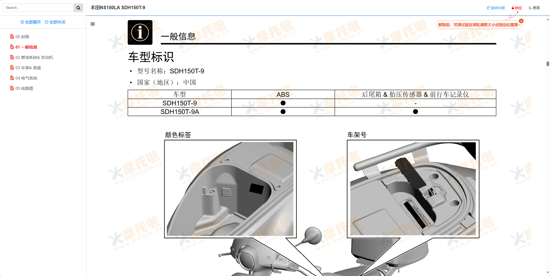 本田NS150LA维修手册SDH150T-9插图2