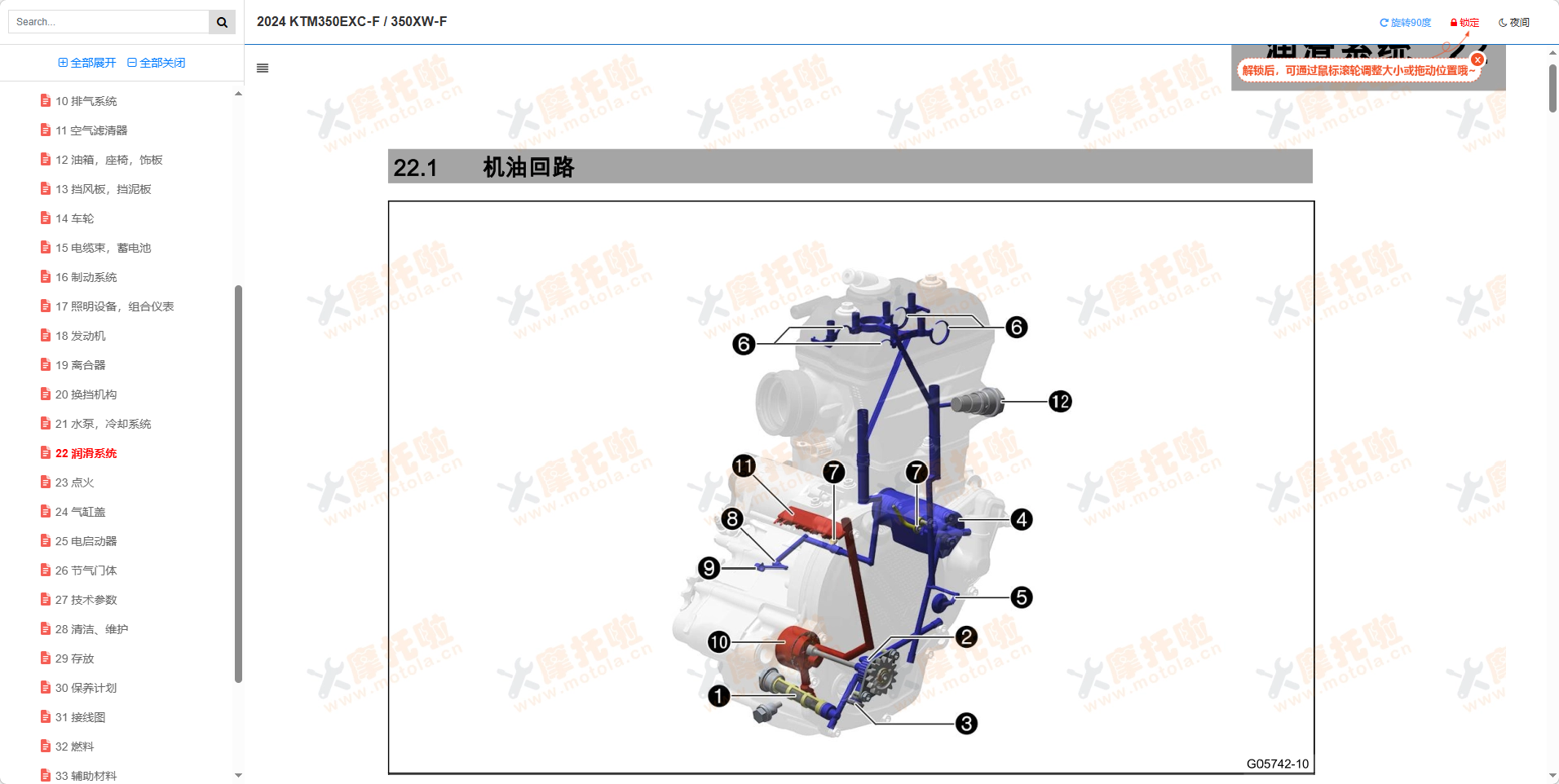 2024KTM350EXC‑F维修手册350XW‑F插图6