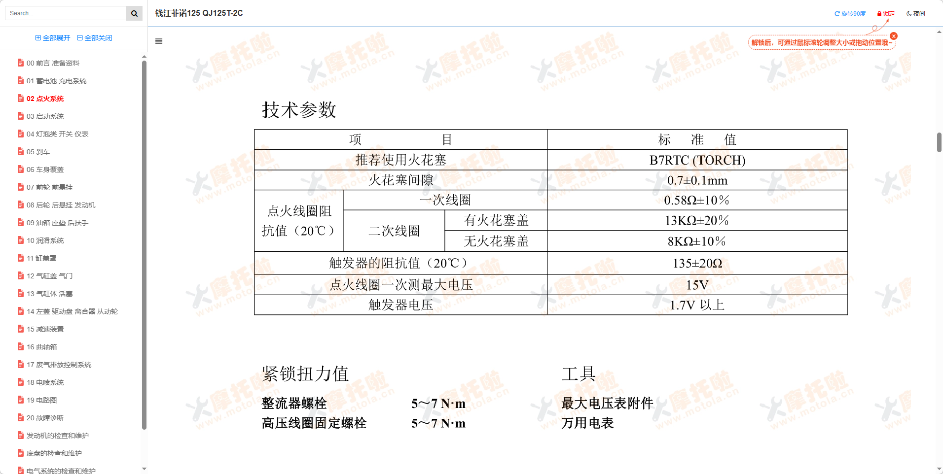 钱江菲诺125维修手册QJ125T-2C插图2
