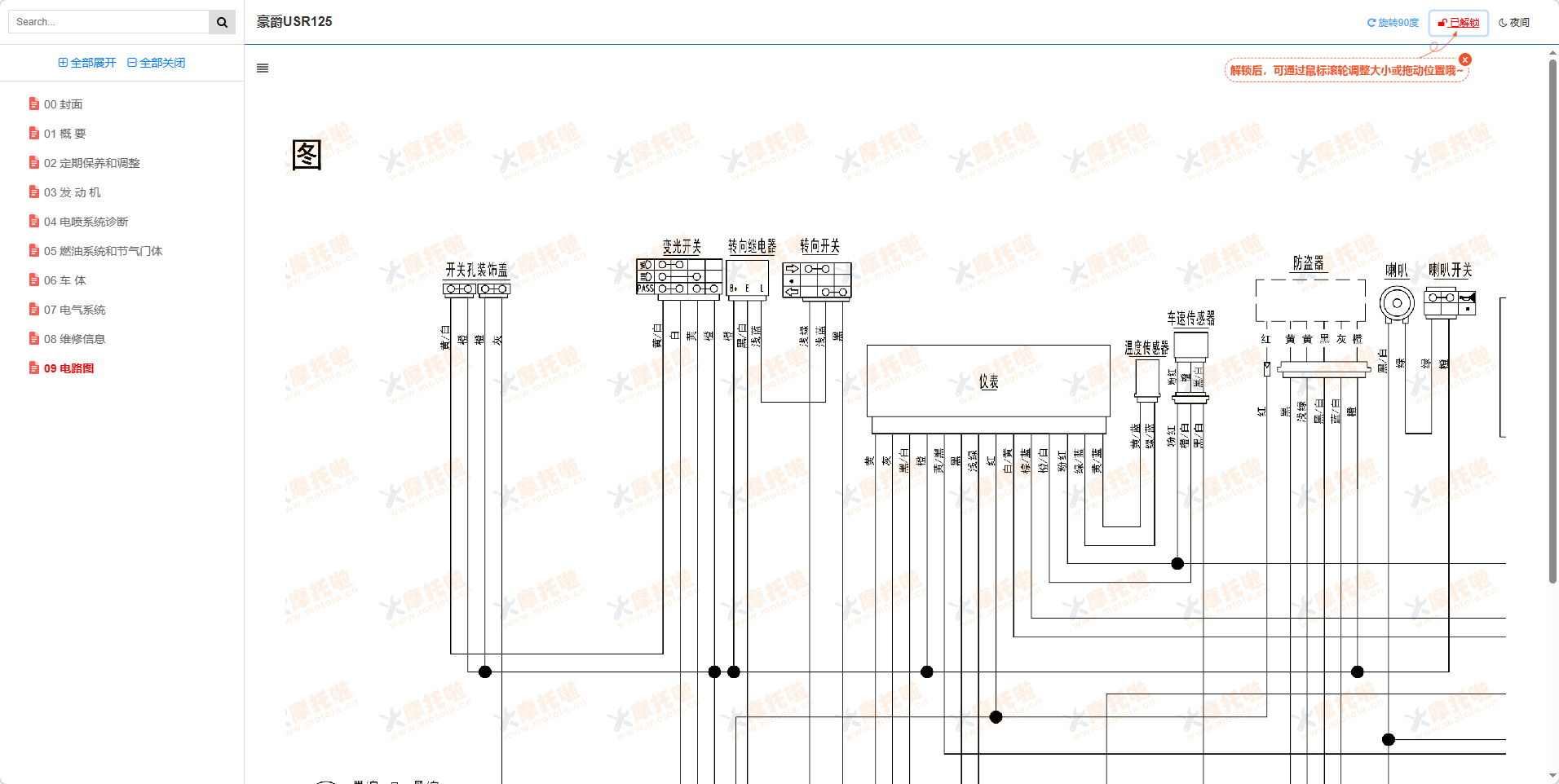 豪爵USR125维修手册插图9