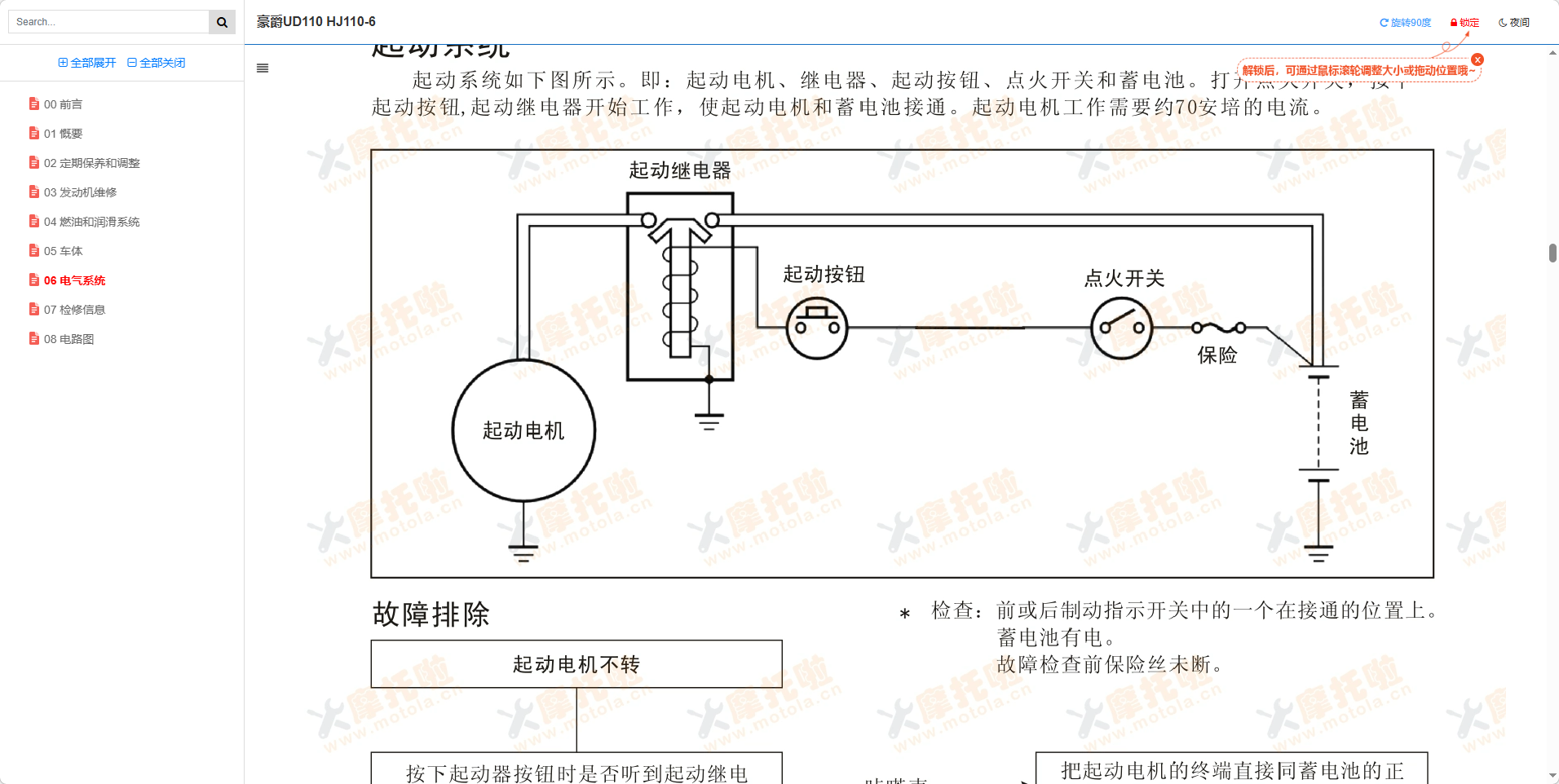 豪爵UD110维修手册HJ110-6插图6