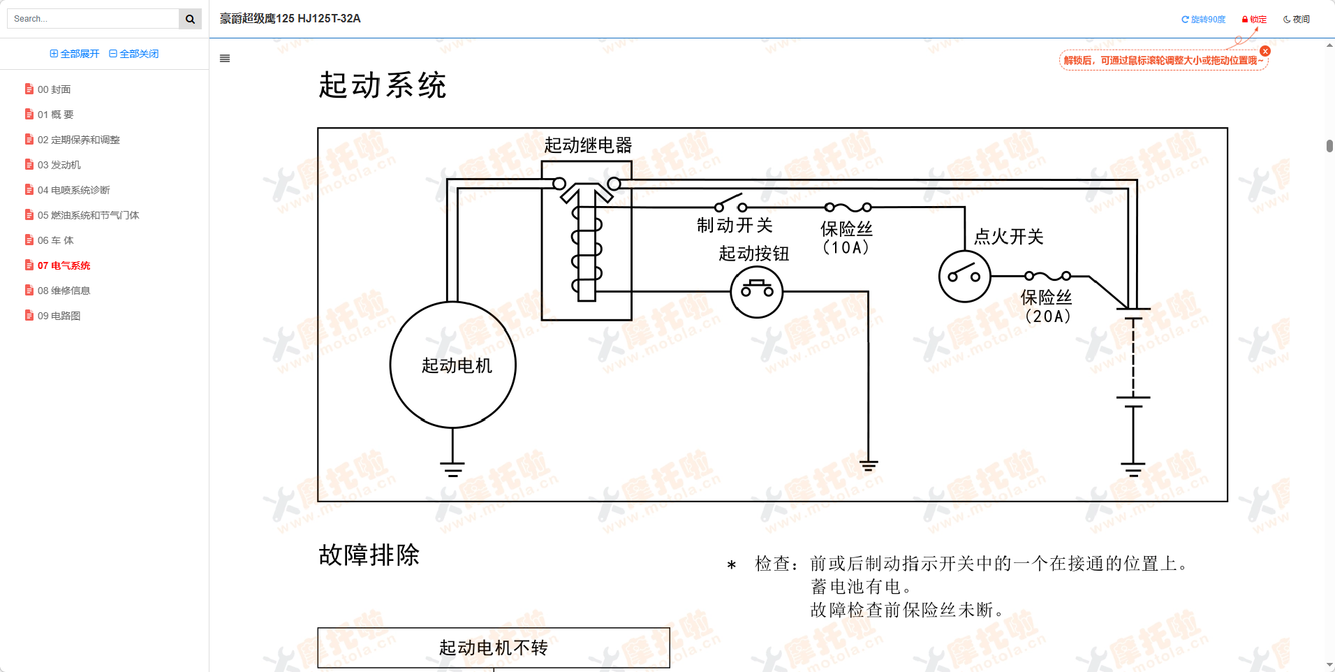 豪爵超级鹰125维修手册HJ125T-32A插图7
