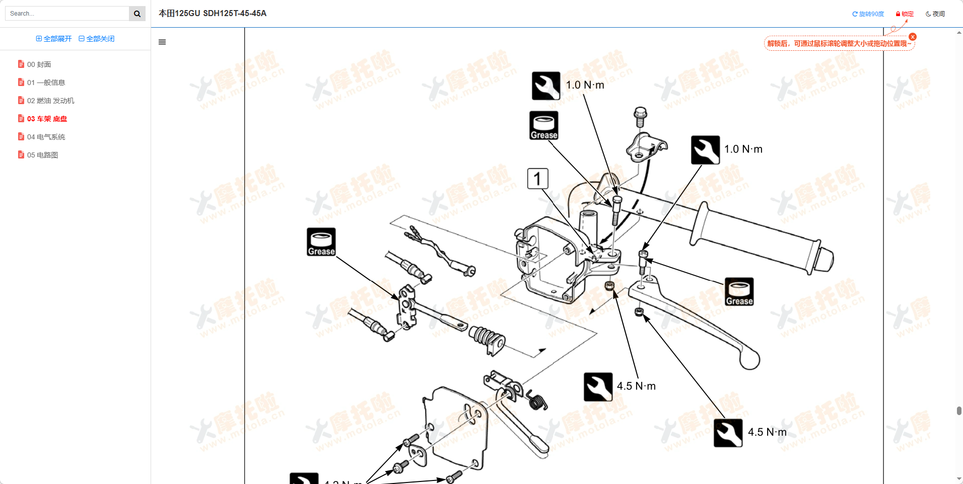 新大洲本田125GU维修手册SDH125T-45/45A插图4