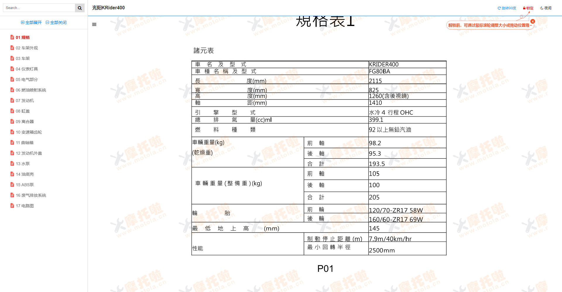 光阳KRider400维修手册插图10 光阳KRider400维修手册插图10