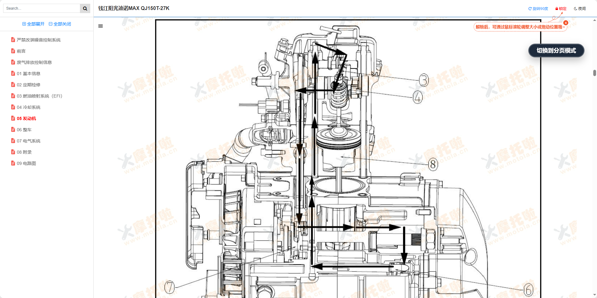 钱江阳光迪诺MAX维修手册QJ150T-27K插图4