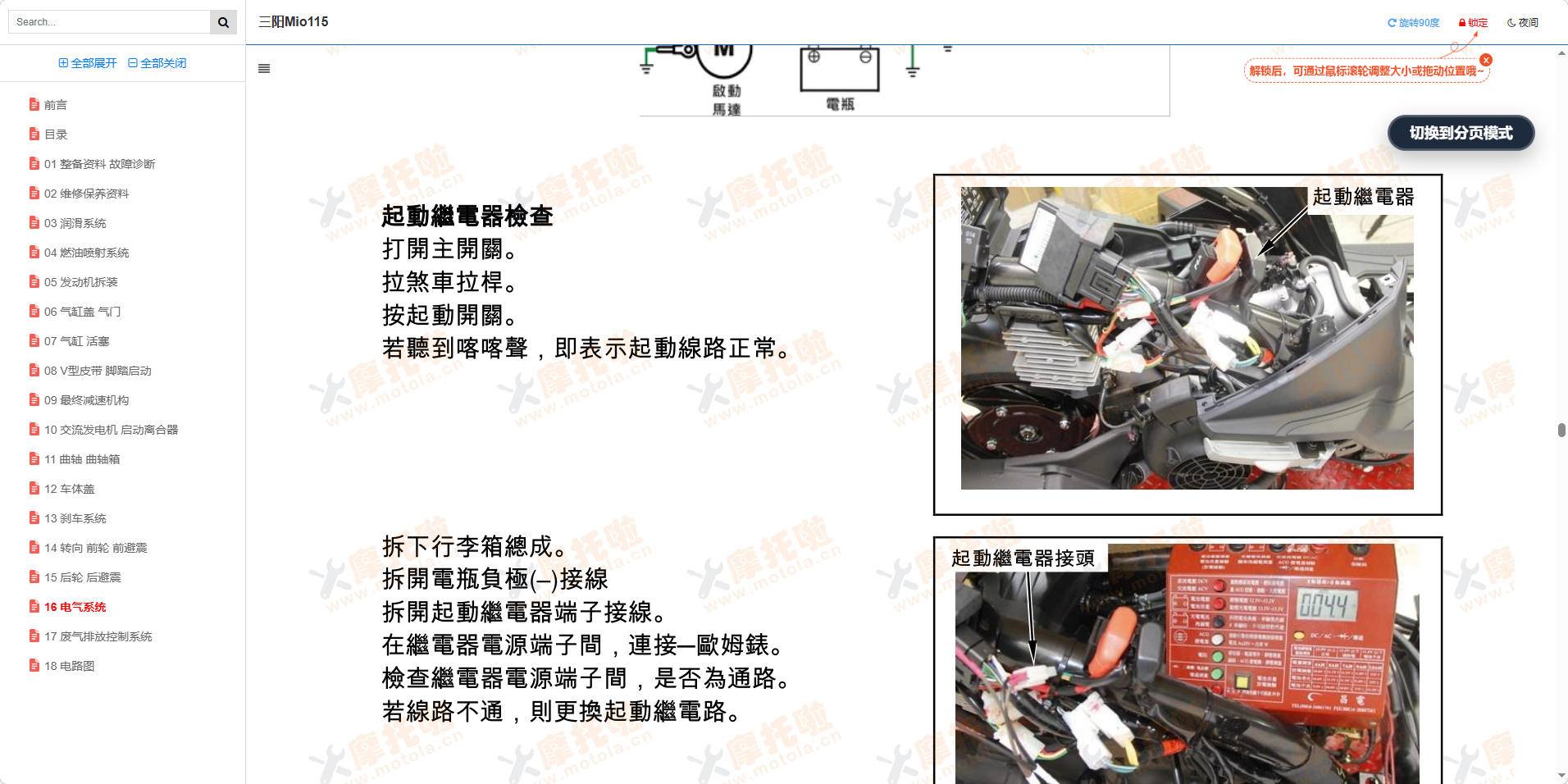 三阳Mio115维修手册插图5 三阳Mio115维修手册插图5