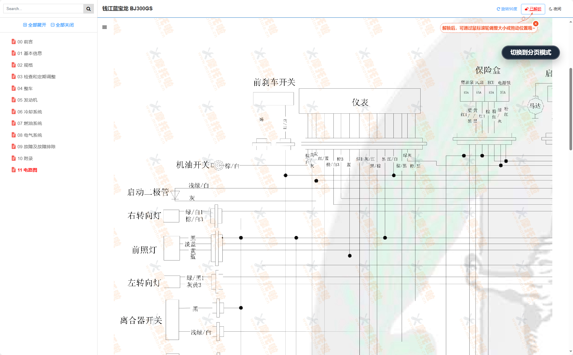 钱江蓝宝龙维修手册BJ300GS插图6 钱江蓝宝龙维修手册BJ300GS插图6