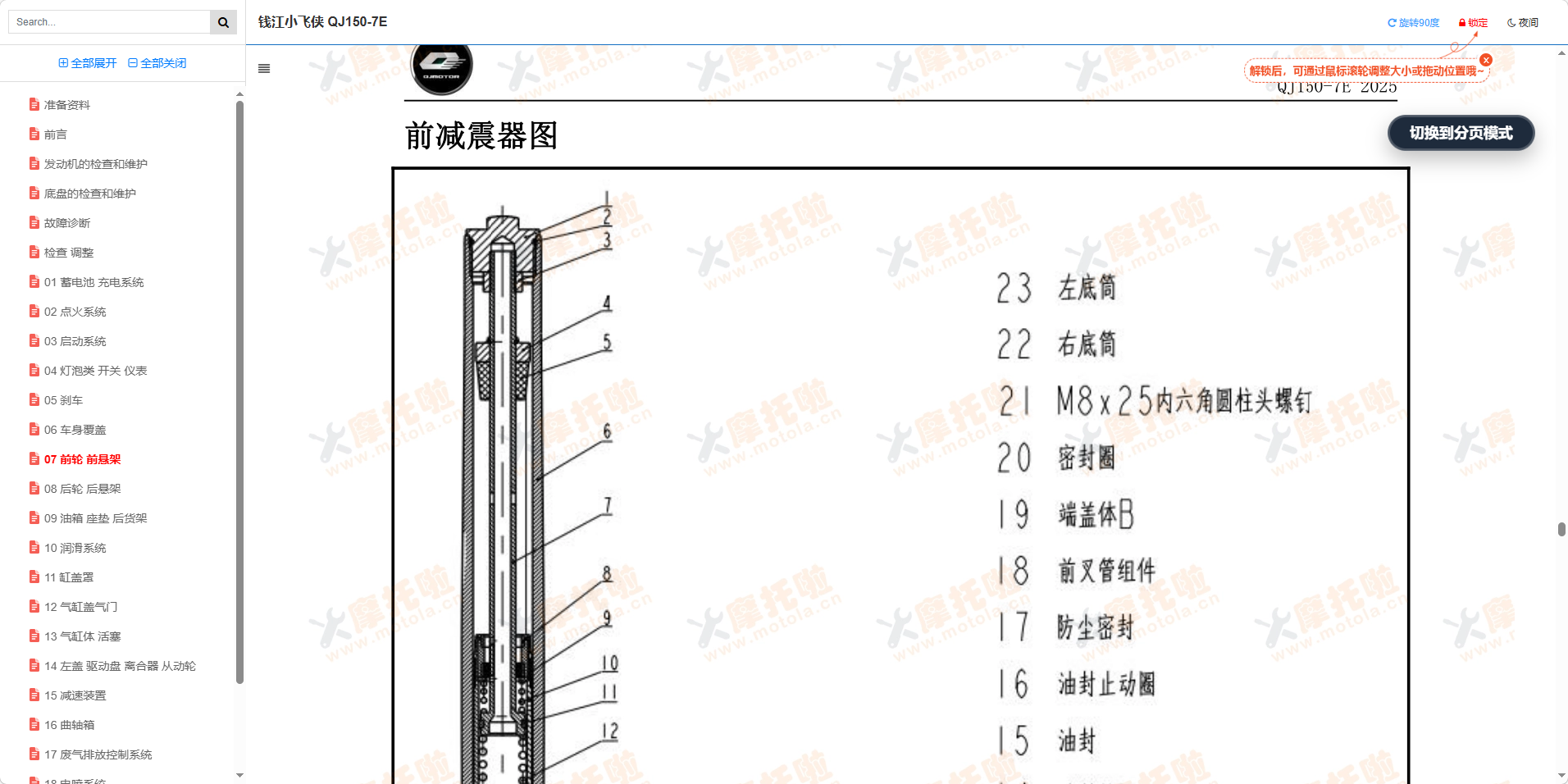 钱江小飞侠维修手册QJ150-7E插图3