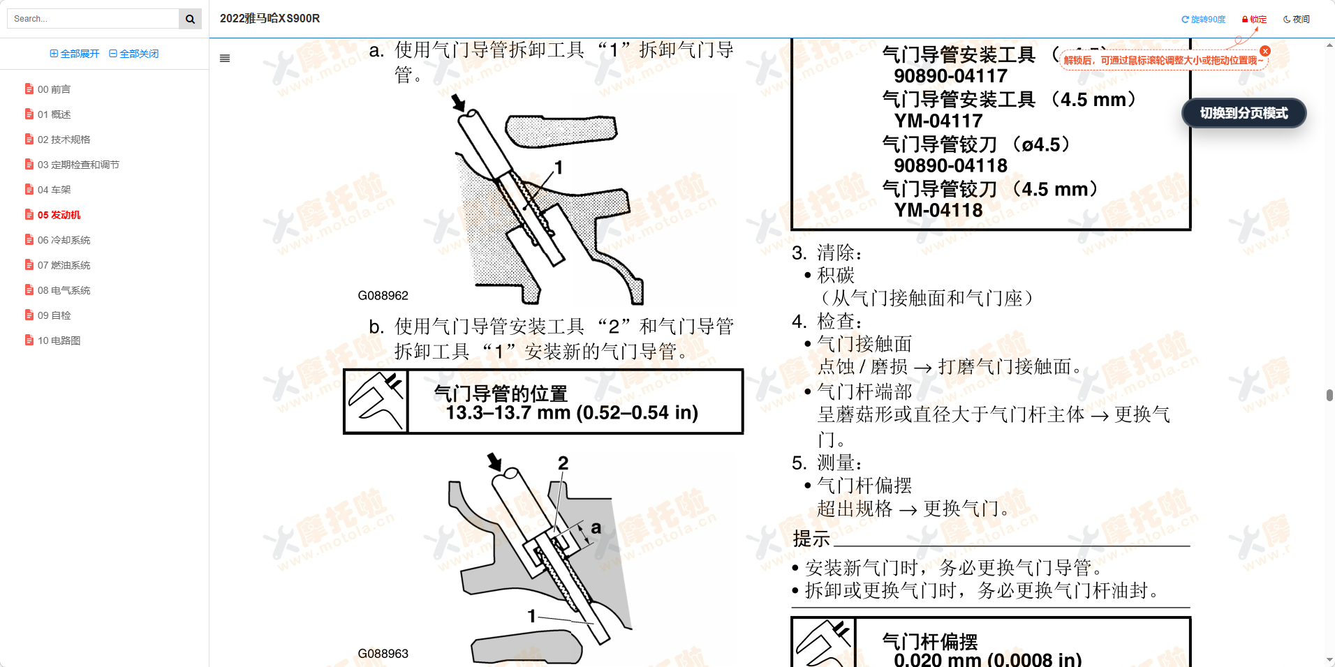 2022雅马哈XS900R维修手册插图4 2022雅马哈XS900R维修手册插图4