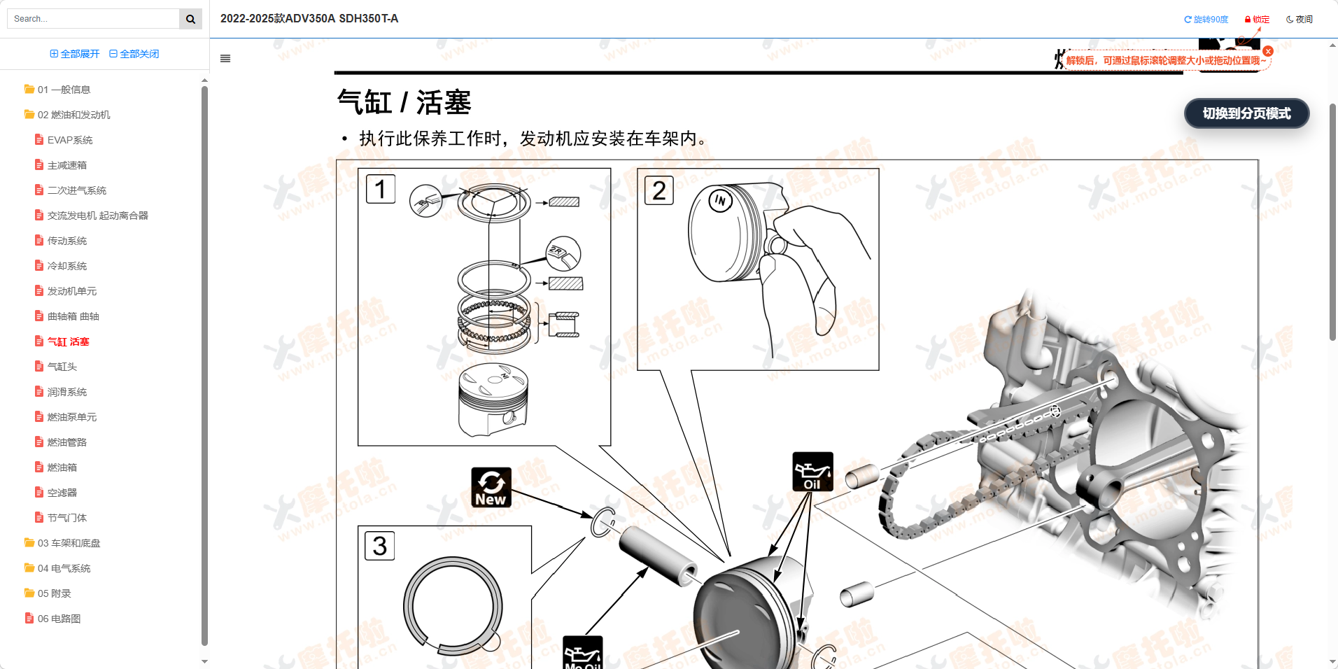 2022-2025款本田ADV350A维修手册SDH350T-A插图3