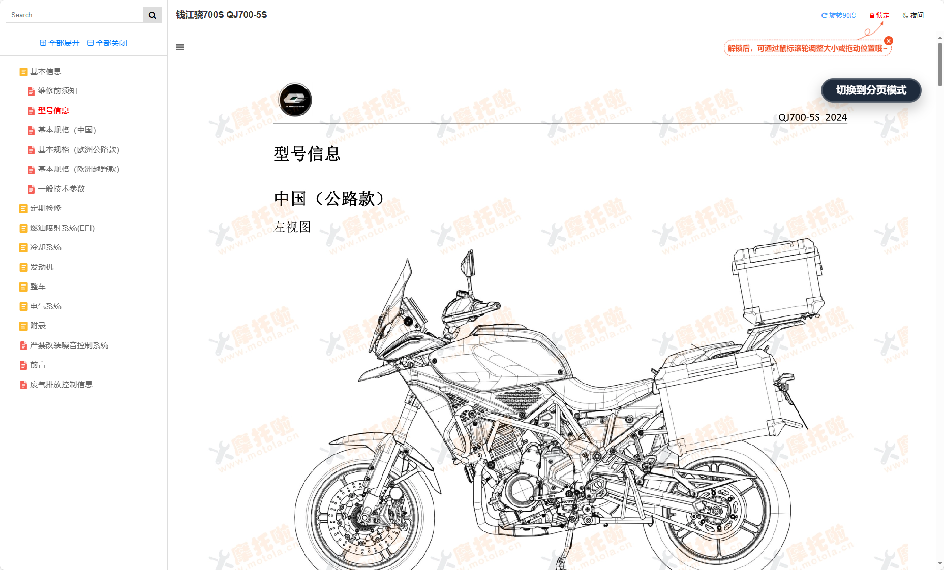 钱江骁700S维修手册QJ700-5S插图1