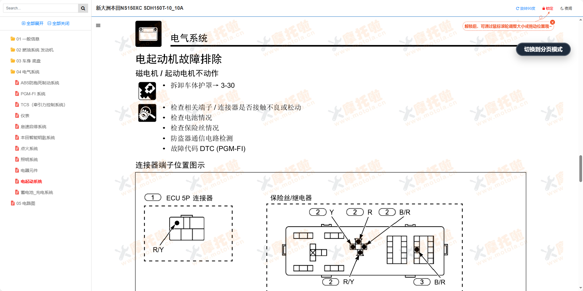 新大洲本田NS150XC维修手册SDH150T-10_10A插图7