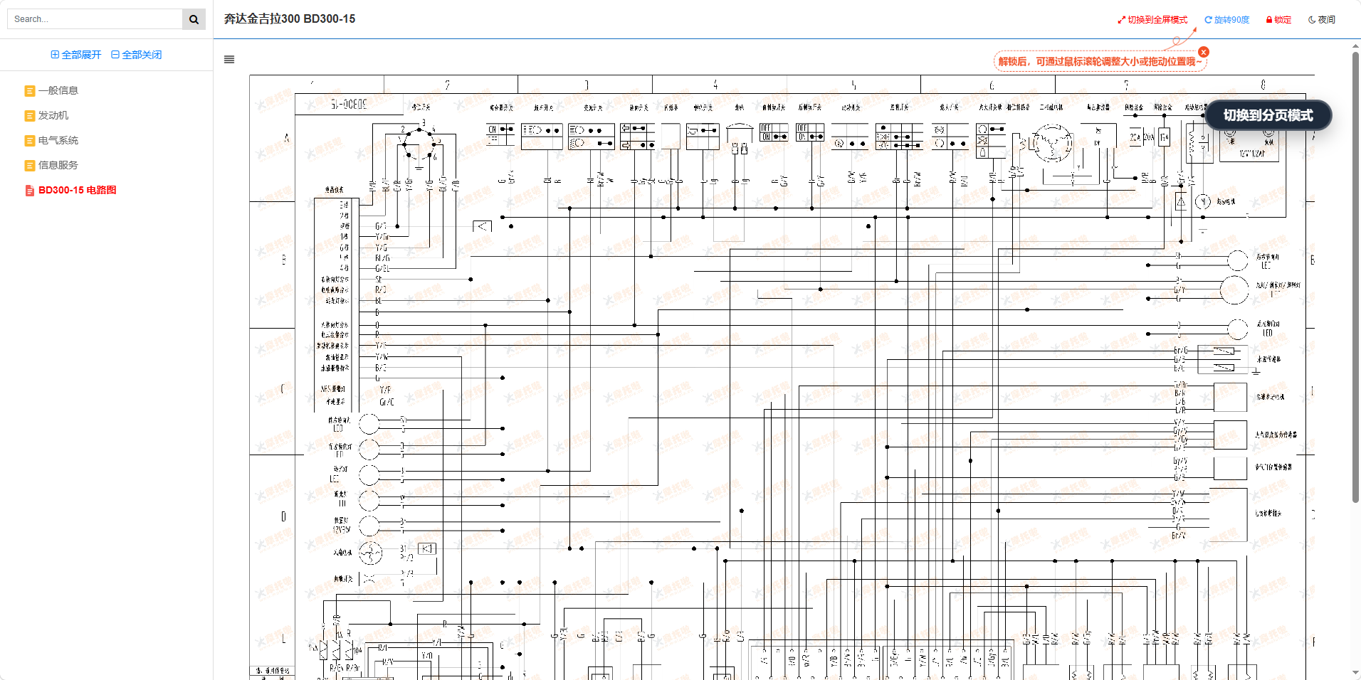 奔达金吉拉300维修手册BD300-15插图7