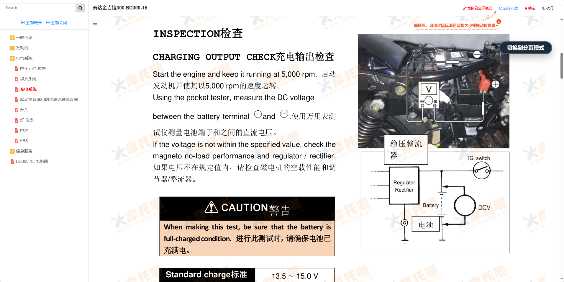 奔达金吉拉300维修手册BD300-15插图3