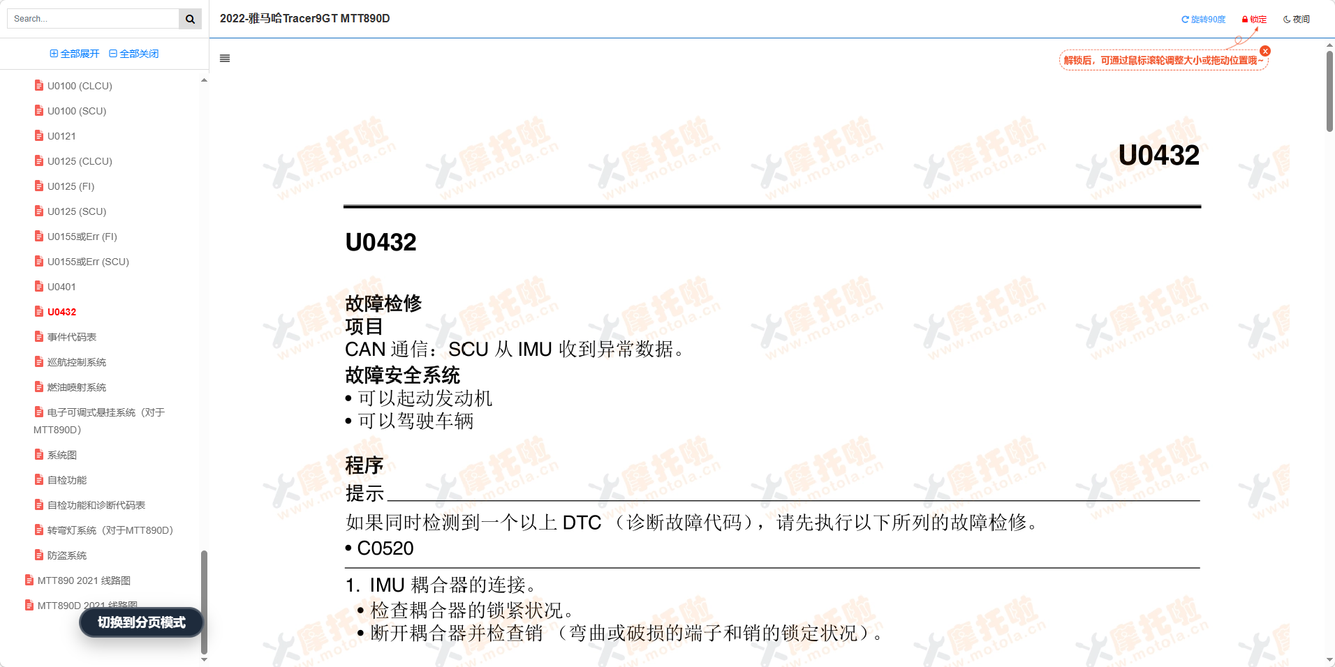 2022-雅马哈Tracer9GT维修手册MTT890D插图2