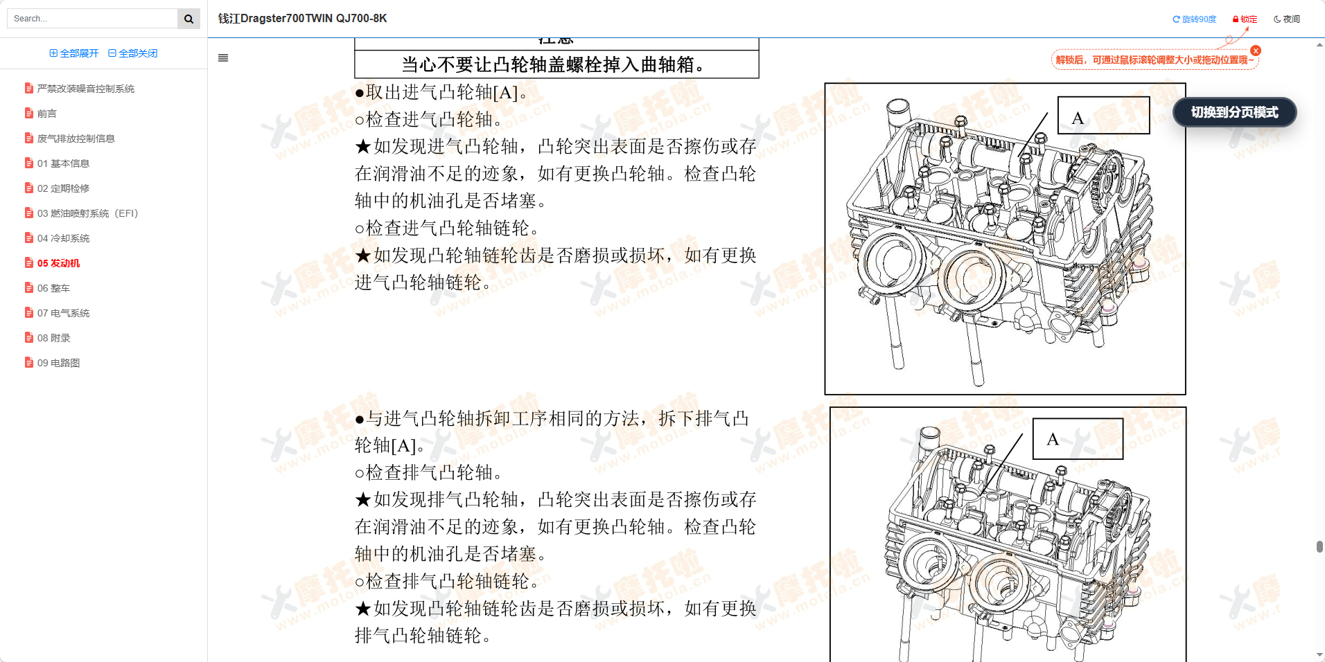 钱江意塔杰特Dragster700TWIN维修手册QJ700-8插图5
