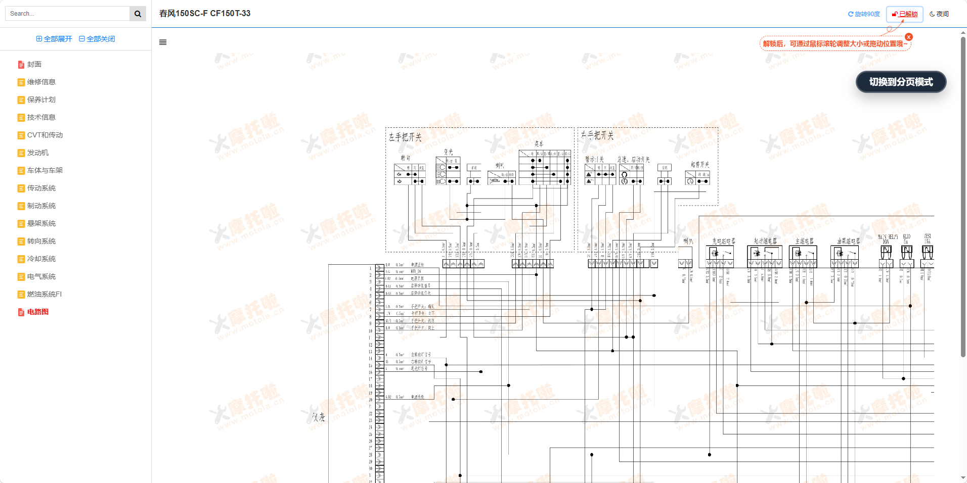 春风150SC-F维修手册CF150T-33插图11