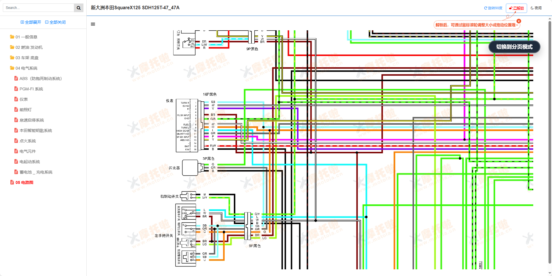 新大洲本田SquareX125维修手册SDH125T-47_47A插图8