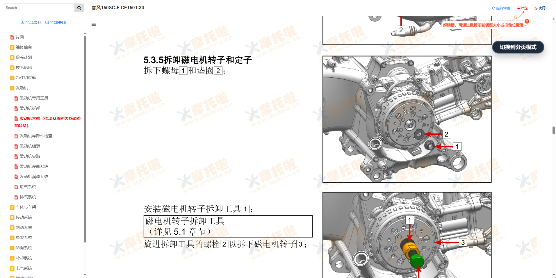 春风150SC-F维修手册CF150T-33插图5