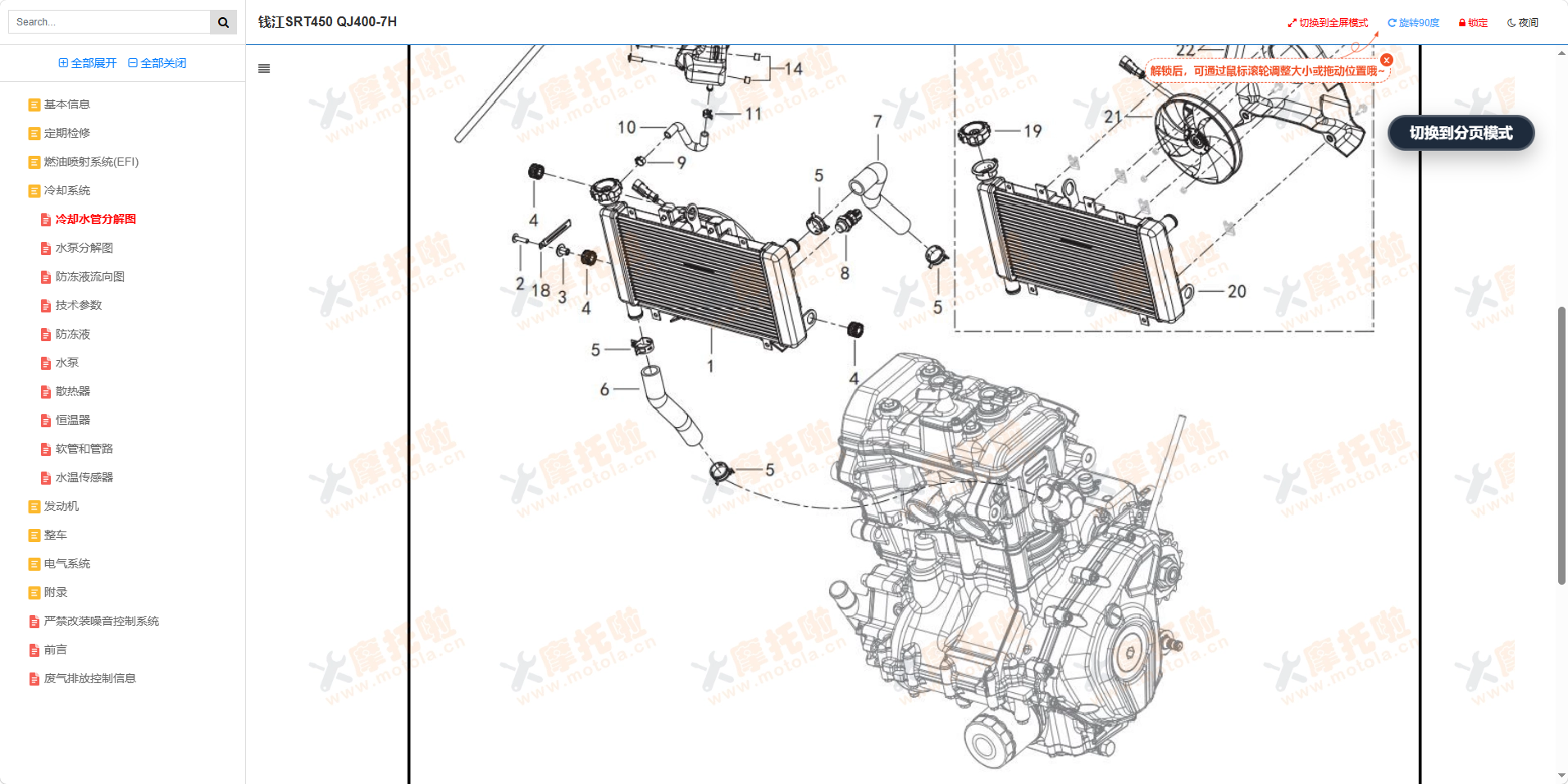 钱江SRT450维修手册QJ400-7H插图3 钱江SRT450维修手册QJ400-7H插图3