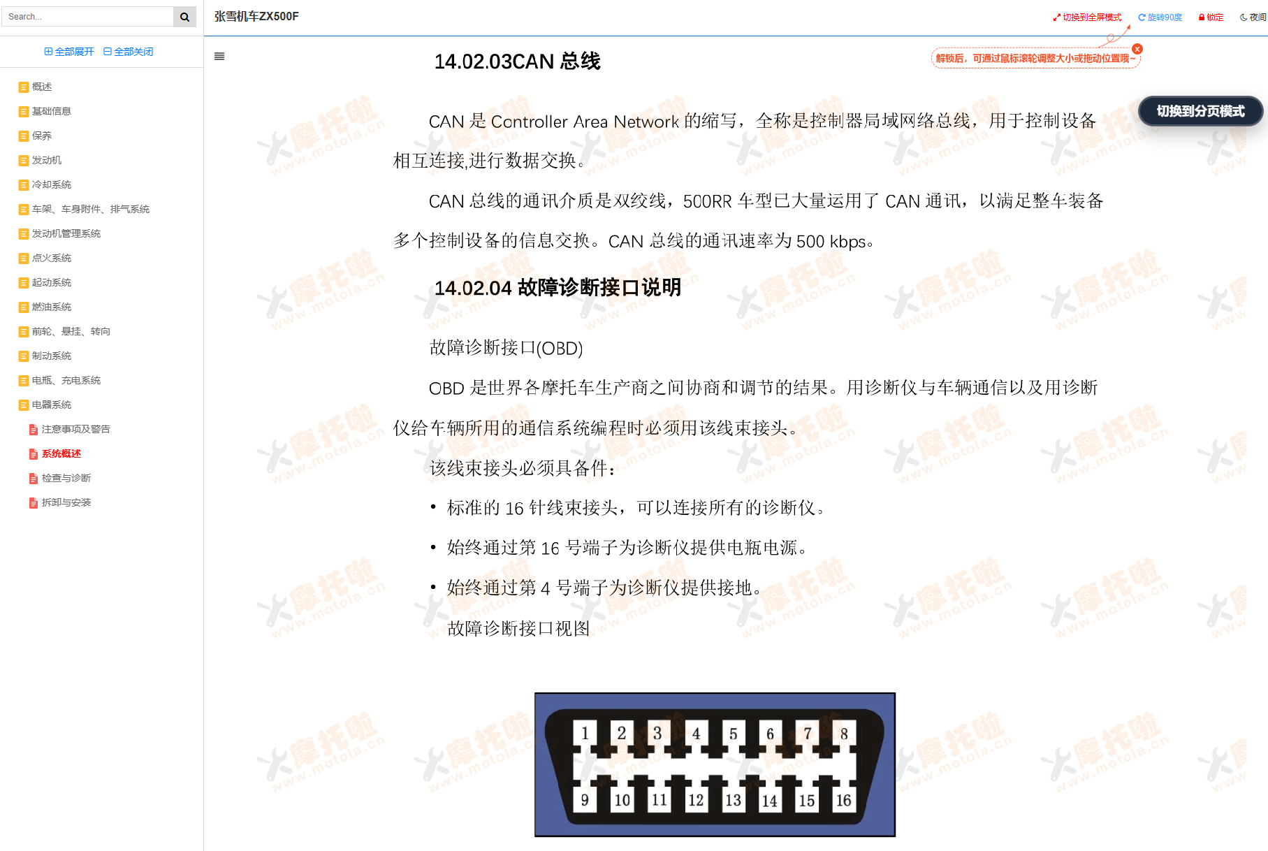 张雪机车ZX500F维修手册插图8