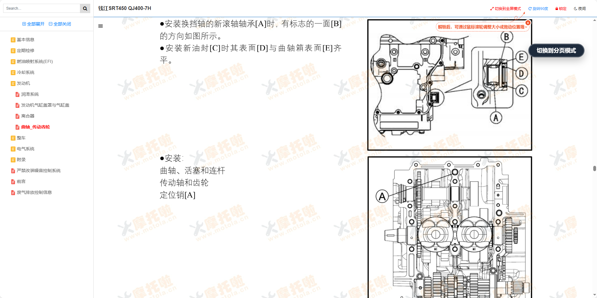 钱江SRT450维修手册QJ400-7H插图4 钱江SRT450维修手册QJ400-7H插图4