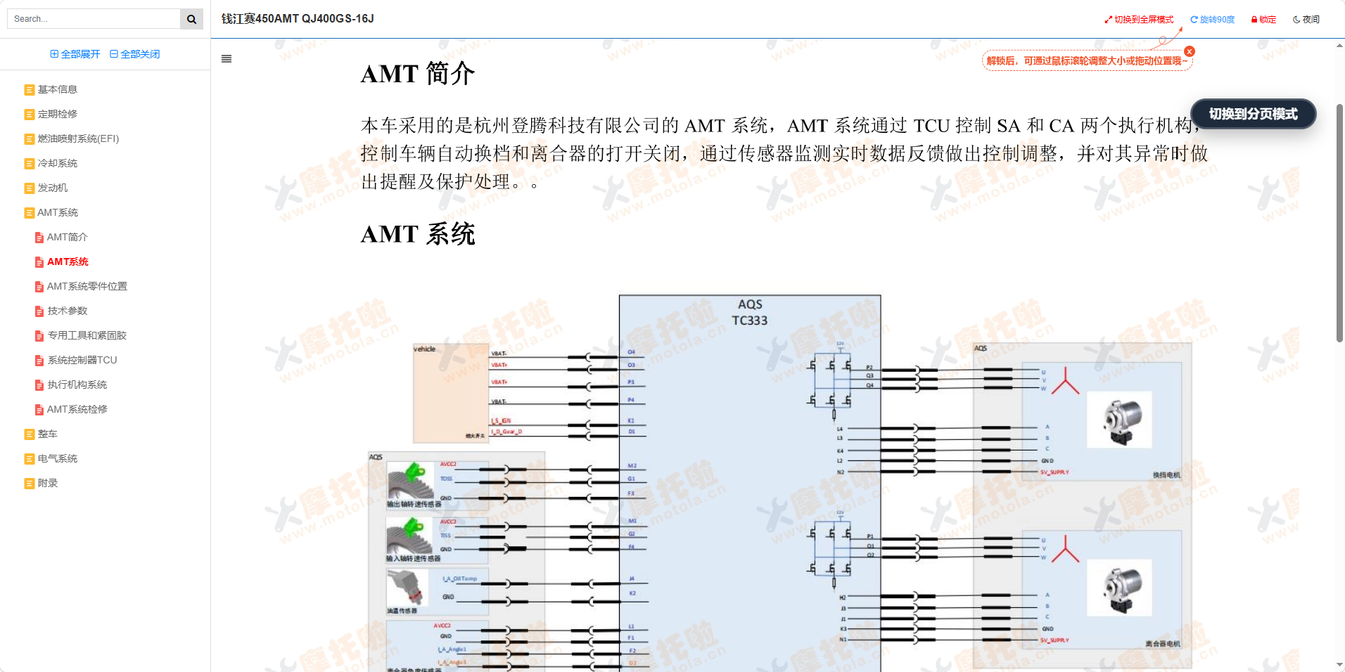 钱江赛450AMT维修手册QJ400GS-16J插图6 钱江赛450AMT维修手册QJ400GS-16J插图6