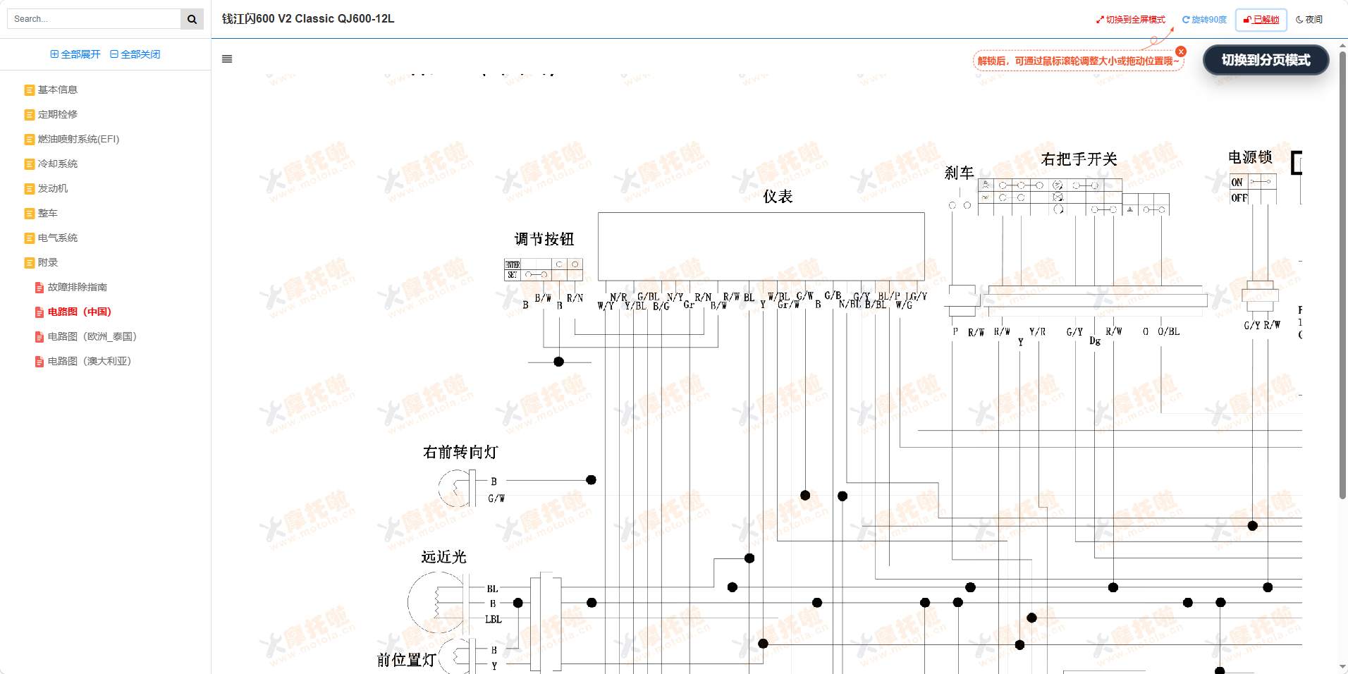 钱江闪600V2_Classic维修手册QJ600-12L插图9