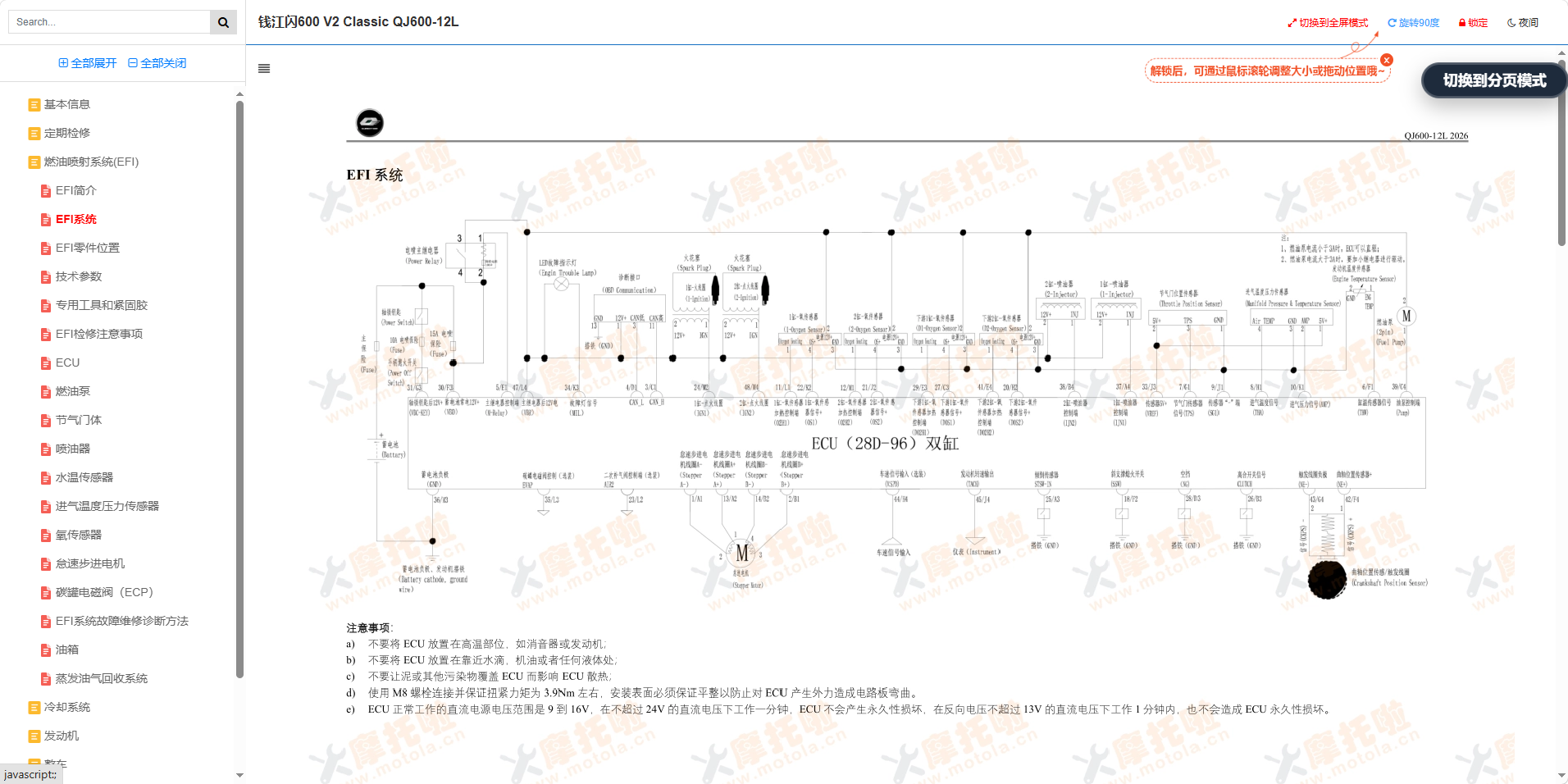 钱江闪600V2_Classic维修手册QJ600-12L插图3