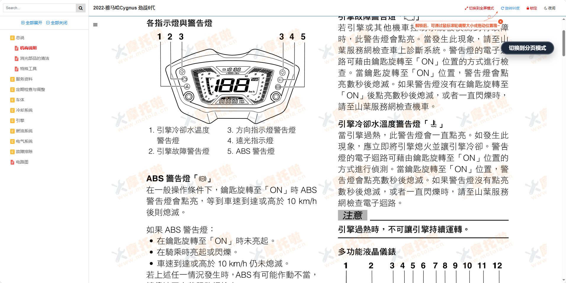 六代雅马哈CYGNUS-X125维修手册山叶劲战六代目GQR125AD插图1 六代雅马哈CYGNUS-X125维修手册山叶劲战六代目GQR125AD插图1