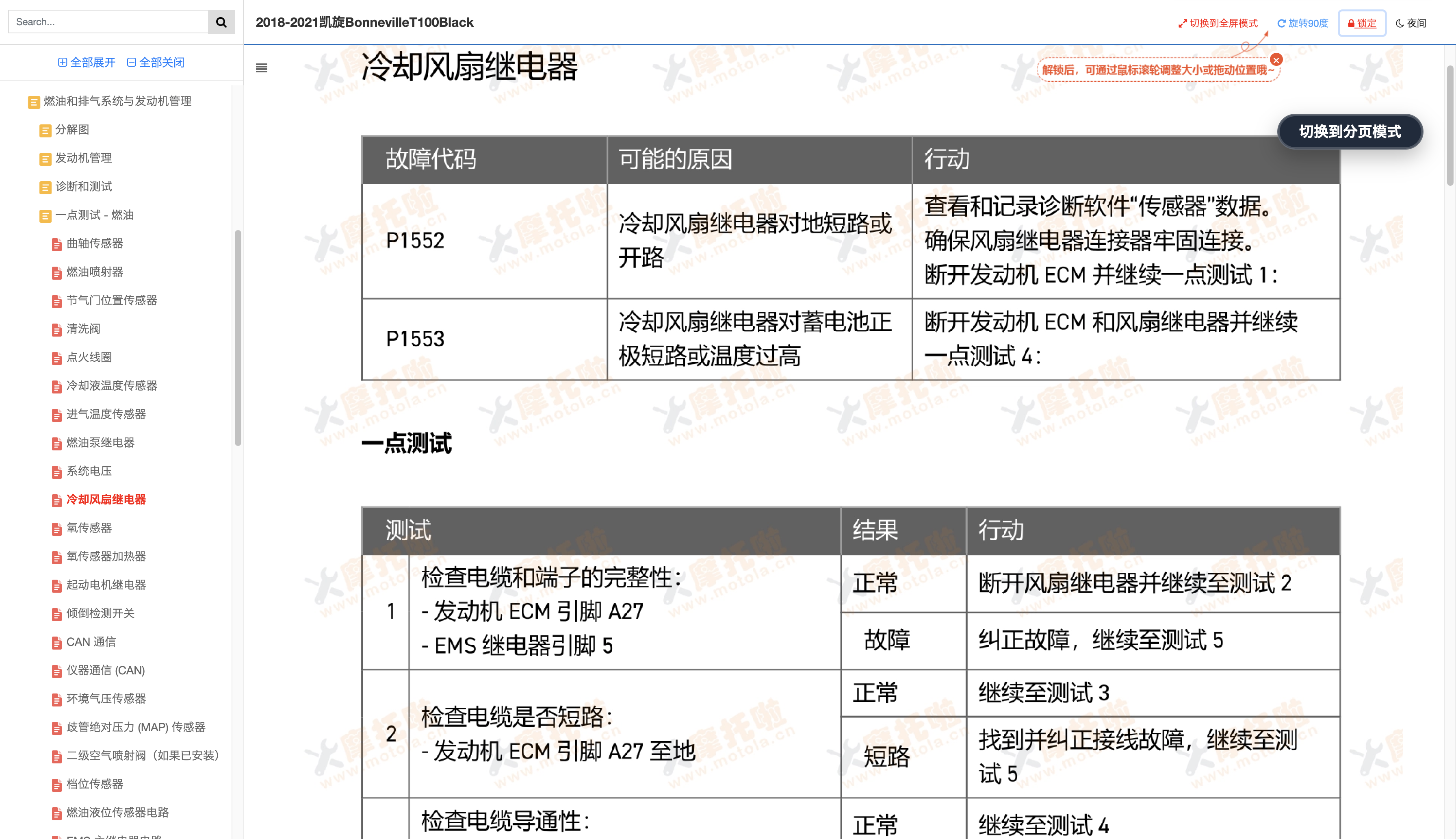 2018-2021凯旋BonnevilleT100(Black)维修手册插图1