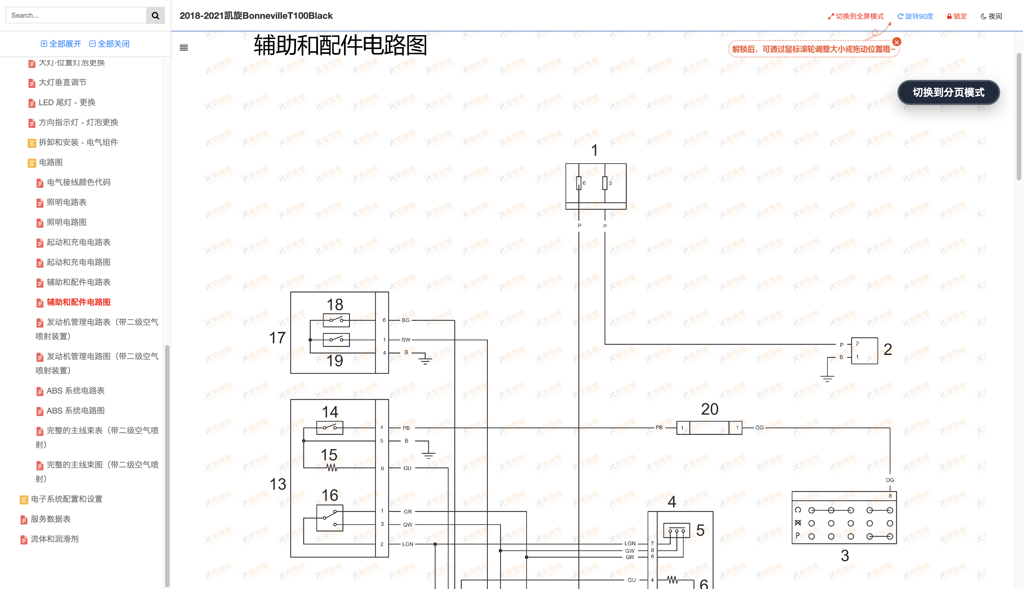 2018-2021凯旋BonnevilleT100(Black)维修手册插图