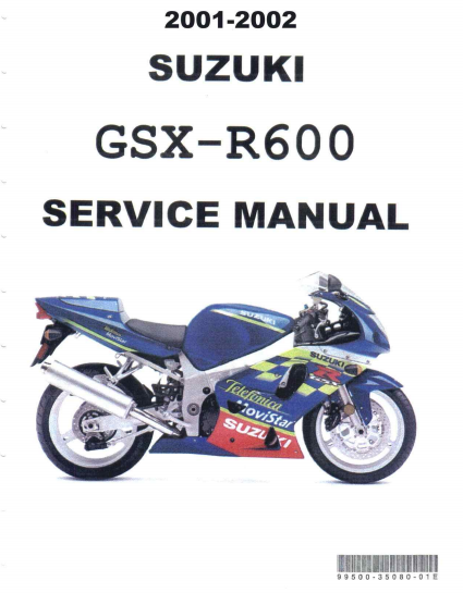 Suzuki2000-2003GSX-R600维修手册插图