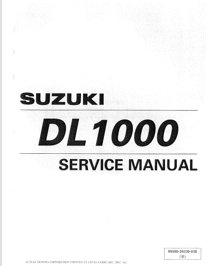 Suzuki-2002DL1000K2维修手册插图