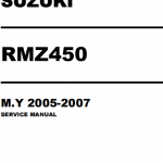 Suzuki2005-2007Rmz450维修手册